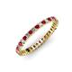 3 - Allie 2.00 mm Ruby and Diamond Eternity Band 