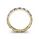 4 - Allie 2.50 mm Blue Sapphire and Diamond Eternity Band 
