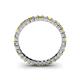 4 - Allie 2.50 mm Yellow Sapphire and Diamond Eternity Band 