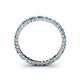 4 - Allie 2.00 mm Blue and White Diamond Eternity Band 