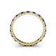 4 - Allie 2.00 mm Blue Sapphire and Diamond Eternity Band 
