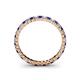 4 - Allie 2.00 mm Blue Sapphire and Diamond Eternity Band 