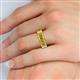 5 - Victoria 6x4 mm Emerald Cut Yellow Sapphire Eternity Band 