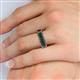 5 - Victoria 6x4 mm Emerald Cut Lab Created Alexandrite Eternity Band 