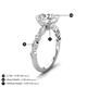 4 - Laila 2.50 ctw IGI Certified Lab Grown Diamond (8.00 mm) Hidden Halo Engagement Ring 