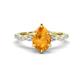 1 - Laila 1.74 ctw Citrine Pear Shape (9x6 mm) Hidden Halo Engagement Ring 