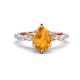 1 - Laila 1.74 ctw Citrine Pear Shape (9x6 mm) Hidden Halo Engagement Ring 