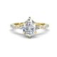 1 - Laila 1.84 ctw Moissanite Pear Shape (9x6 mm) Hidden Halo Engagement Ring 