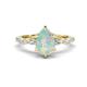 1 - Laila 1.21 ctw Opal Pear Shape (9x6 mm) Hidden Halo Engagement Ring 