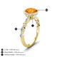 4 - Laila 2.38 ctw Citrine (8.00 mm) Hidden Halo Engagement Ring 