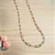 3 - Norah Small Rectangle (9.00 x 3.00 mm) Solid Paperclip  Chain Necklace 