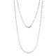 1 - Norah Small Rectangle (9.00 x 3.00 mm) Solid Paperclip  Chain Necklace 