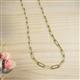 3 - Norah Small Rectangle (9.00 x 3.00 mm) Solid Paperclip  Chain Necklace 