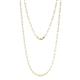 1 - Norah Small Rectangle (9.00 x 3.00 mm) Solid Paperclip  Chain Necklace 