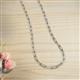 3 - Norah Petite Rectangle (6.00 x 2.00 mm) Solid Paperclip Chain Necklace 