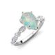 3 - Laila 1.21 ctw Opal Pear Shape (9x6 mm) Hidden Halo Engagement Ring 