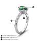 4 - Laila 2.17 ctw Created Alexandrite Pear Shape (9x6 mm) Hidden Halo Engagement Ring 