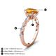 4 - Laila 1.74 ctw Citrine Pear Shape (9x6 mm) Hidden Halo Engagement Ring 