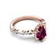 5 - Laila 1.99 ctw Rhodolite Garnet Pear Shape (9x6 mm) Hidden Halo Engagement Ring 