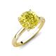 3 - Lucia 2.16 ctw Yellow Diamond (8 mm) Hidden Halo accented Natural Diamond Engagement Ring  