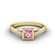 3 - Elcie 0.90 ct Pink Tourmaline Solitaire Ring  