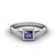 3 - Elcie 0.85 ct Iolite Solitaire Ring  