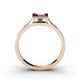 4 - Elcie 1.00 ct Amethyst Solitaire Ring  
