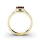 4 - Elcie 1.35 ct Red Garnet Solitaire Ring  