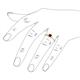 5 - Elcie 1.35 ct Red Garnet Solitaire Ring  