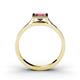 4 - Elcie 1.25 ct Rhodolite Garnet Solitaire Ring  