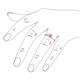 5 - Elcie 0.85 ct Created Pink Sapphire Solitaire Ring  