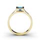 4 - Elcie 1.38 ct Blue Topaz Solitaire Ring  