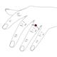 5 - Elcie 1.35 ct Red Garnet Solitaire Ring  