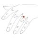 5 - Elcie 0.85 ct Created Ruby Solitaire Ring  