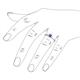 5 - Elcie 0.85 ct Iolite Solitaire Ring  
