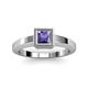 2 - Ian 0.85 ct Princess Cut Iolite Solitaire Ring 