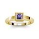 2 - Ian 0.85 ct Princess Cut Iolite Solitaire Ring 