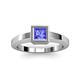 2 - Ian 1.10 ct Princess Cut Tanzanite Solitaire Ring 