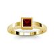 2 - Ian 1.35 ct Princess Cut Red Garnet Solitaire Ring 