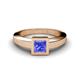 3 - Ian 1.10 ct Princess Cut Tanzanite Solitaire Ring 