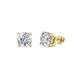 1 - Alina 2.40 ctw Round Moissanite (7.00 mm) Four Prongs Solitaire Stud Earrings 