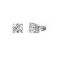 1 - Alina 2.50 ctw GIA Certified Natural Diamond (7.00 mm) Four Prongs Solitaire Stud Earrings 