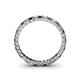 4 - Allie 2.50 mm Black and White Diamond Eternity Band 