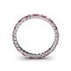 4 - Allie 2.50 mm Ruby and Diamond Eternity Band 