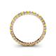 4 - Allie 2.00 mm Peridot and Diamond Eternity Band 