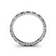 4 - Allie 2.00 mm Smoky Quartz and Diamond Eternity Band 