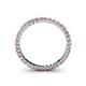 4 - Allie 2.00 mm Pink Sapphire and Diamond Eternity Band 