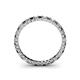 4 - Allie 2.00 mm Black and White Diamond Eternity Band 