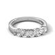 6 - Wendy 1.25 ctw (4.00 mm) Round Natural Diamond Side Gallery 5 Stone Wedding Band 