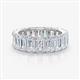 1 - Hailey 6.00 ctw Emerald Shape Lab Grown Diamonds (5x3 mm) Eternity Band 